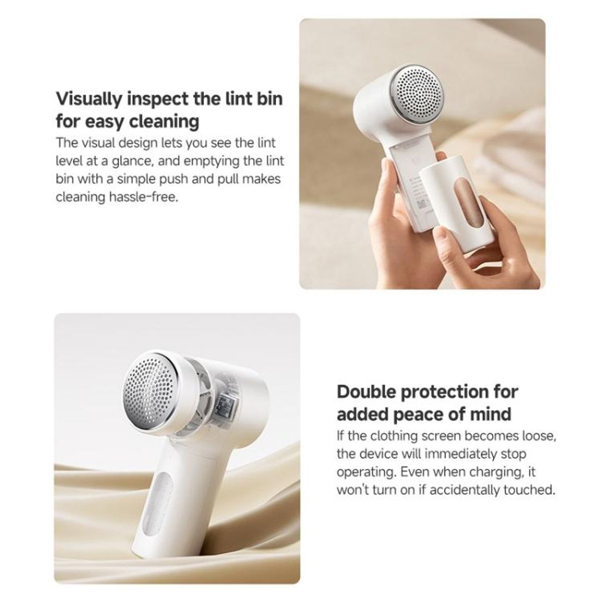 XIAOMI - Xiaomi Mijia Hair Ball Trimmer Lint Remover 2 Quitapelusas Cuchilla 6 Hojas