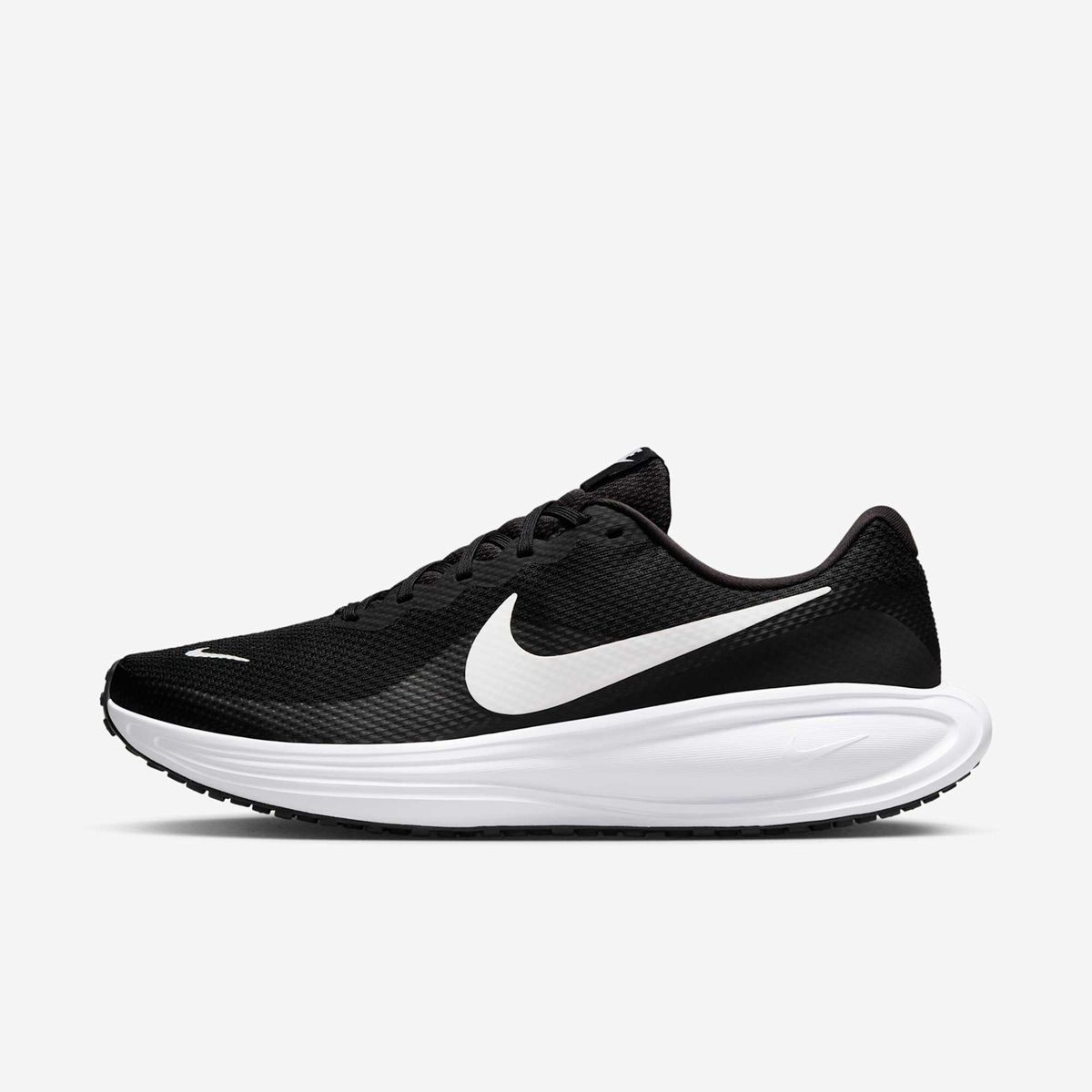 NIKE - Tenis Nike Hombre Revolution 8 HJ9198-003 Negro Blanco Running