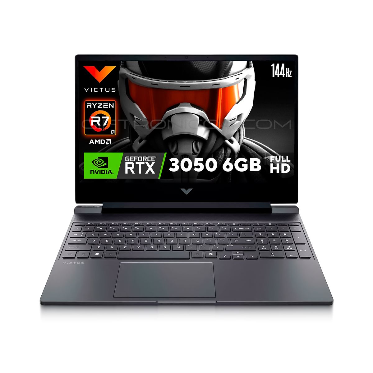 HP - Portátil Gamer Victus HP 15-fb3019la  AMD R7-7445HS  8GB RAM 512GB SSD  RTX3050 6GB