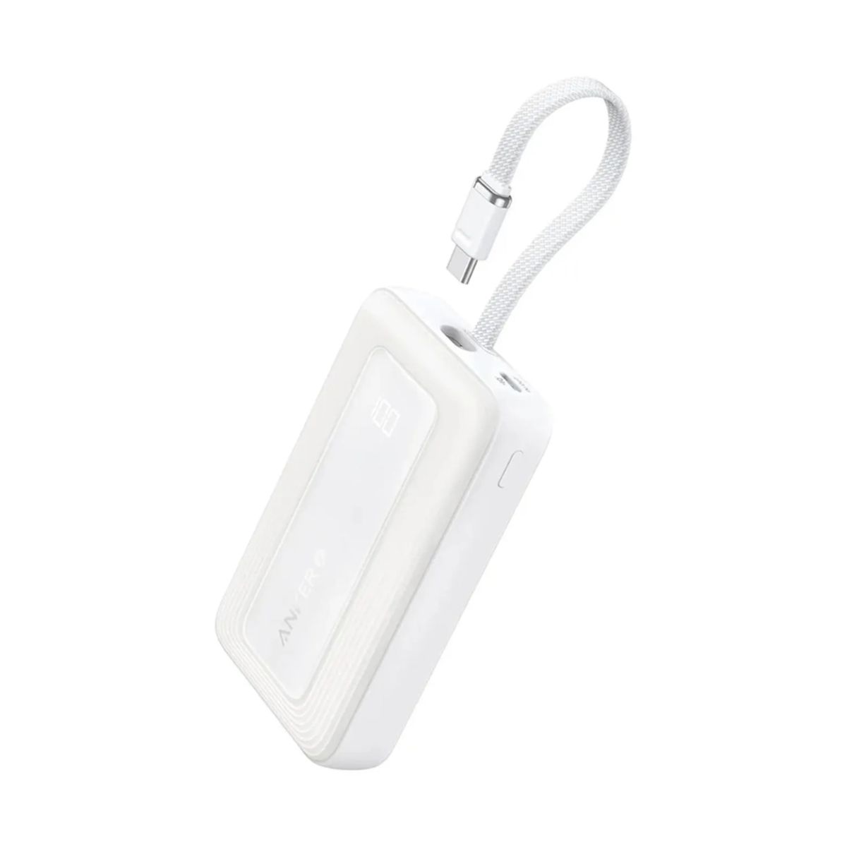 ANKER - Batería Power Bank Anker Zolo 10000mah Cable Integrado USB-C White
