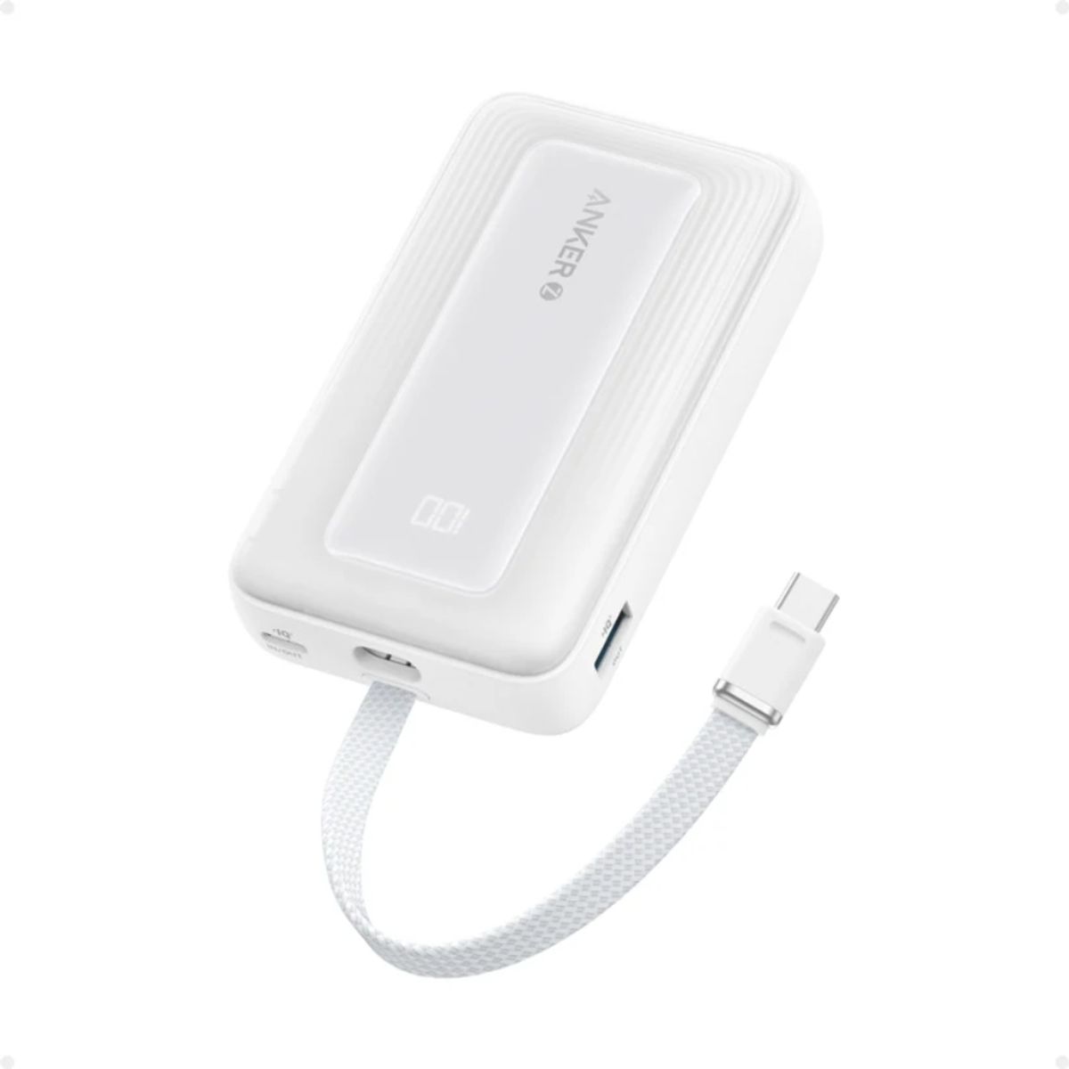 ANKER - Batería Power Bank Anker Zolo 10000mah Cable Integrado USB-C White