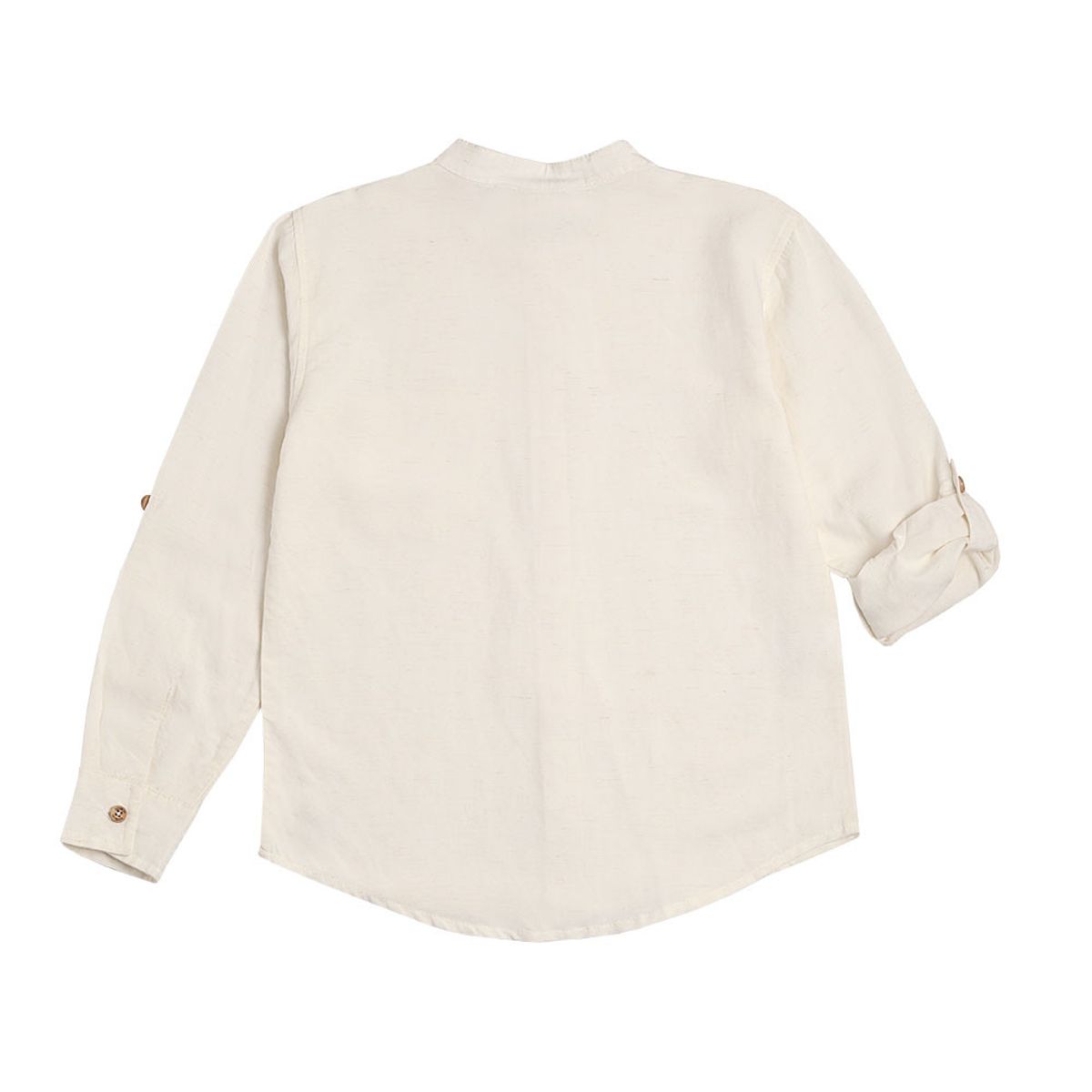 CODELIN - Camisa Manga Larga Con Cuello Nerú Niño 440222A Codelín Marfil