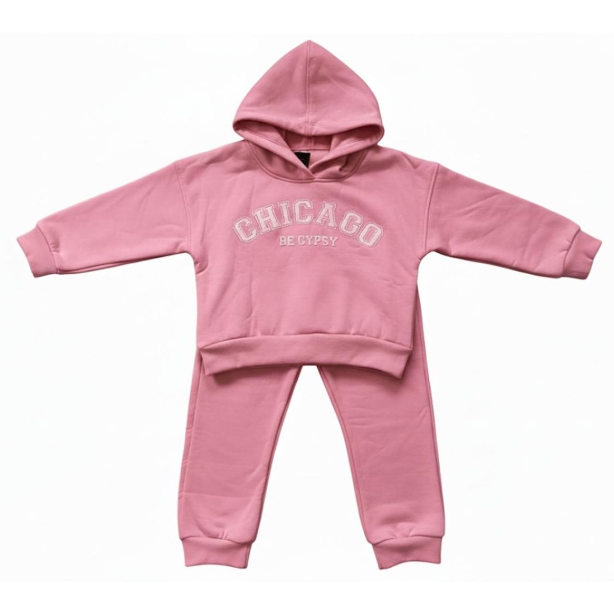 BIGBOYS - Conjunto Sudadera Chicago Rosada Niña
