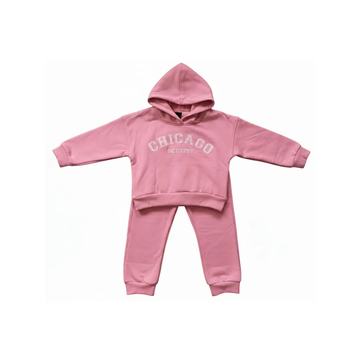BIGBOYS - Conjunto Sudadera Chicago Rosada Niña