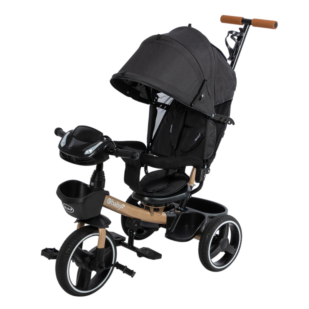 EBABY - Triciclo Paseador EB362A NEGRO