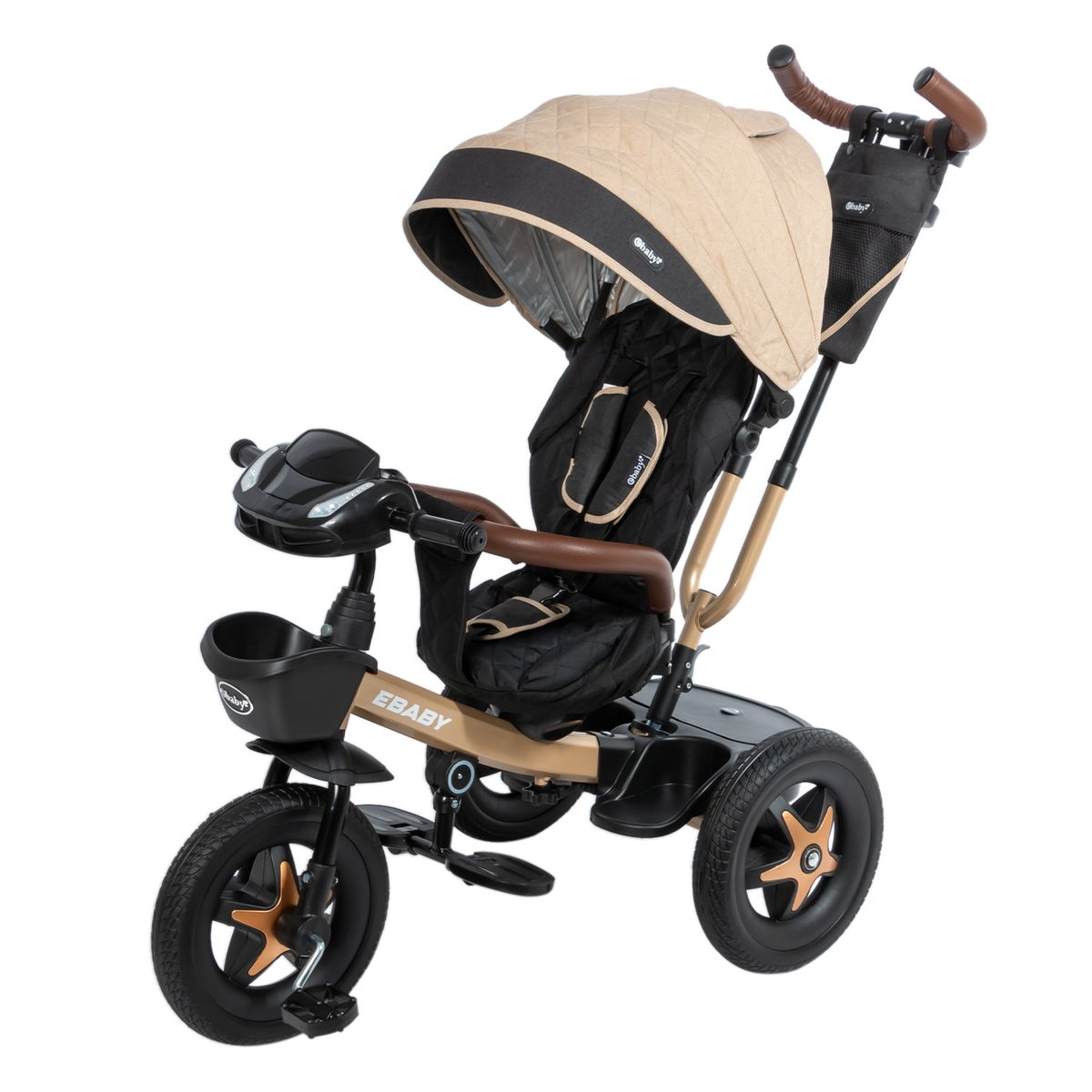 EBABY - Triciclo Paseador EB365A  BEIGE