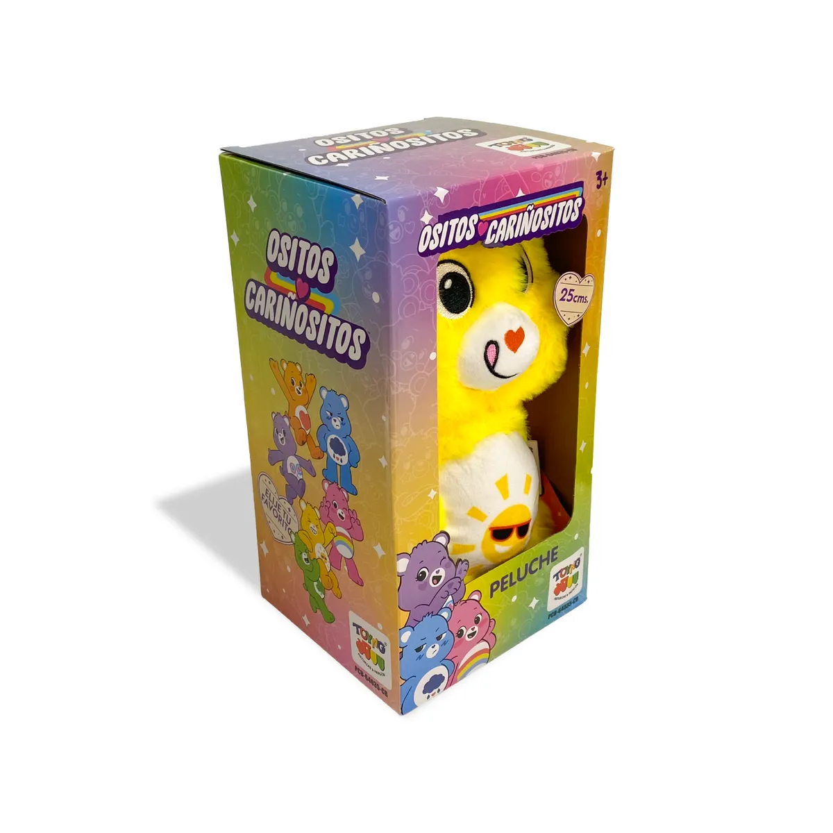 TOYNG - Peluche Divertosito Amarillo 25 Cm en Caja – Ositos Cariñositos
