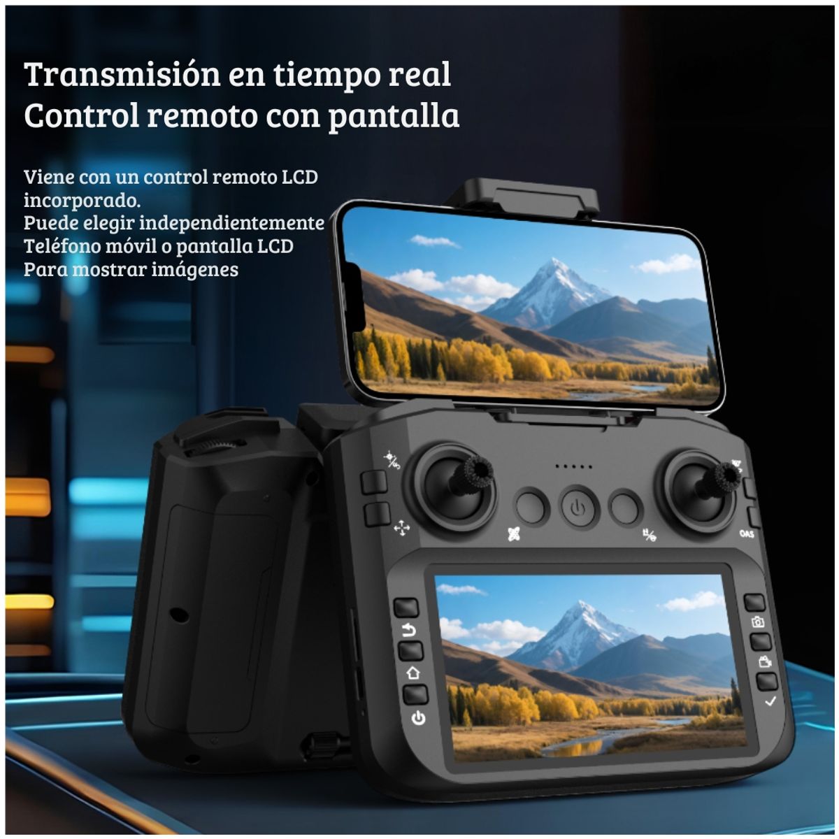 AMERICAN GENERICS - Drone P8 Max Cámara Dual FPV, Posicionamiento Óptico, Control 2.4 GHz y Diseño Plegable