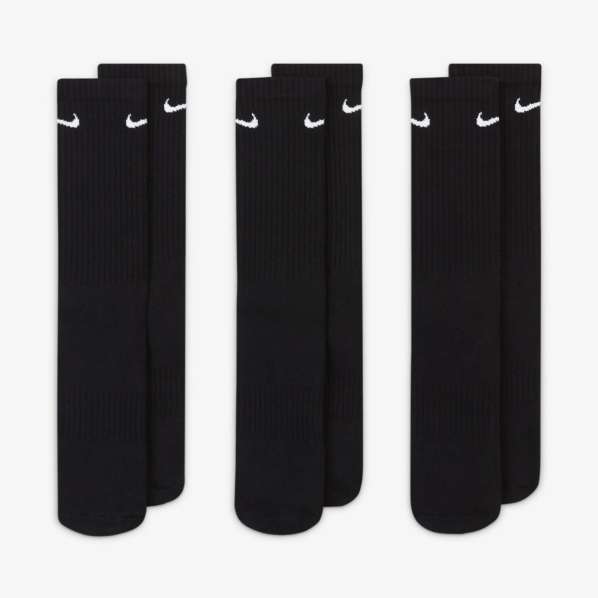 NIKE - MEDIAS NIKE EVERYDAY CUSHIONED  3 PARES SX7664-010 NEGRO
