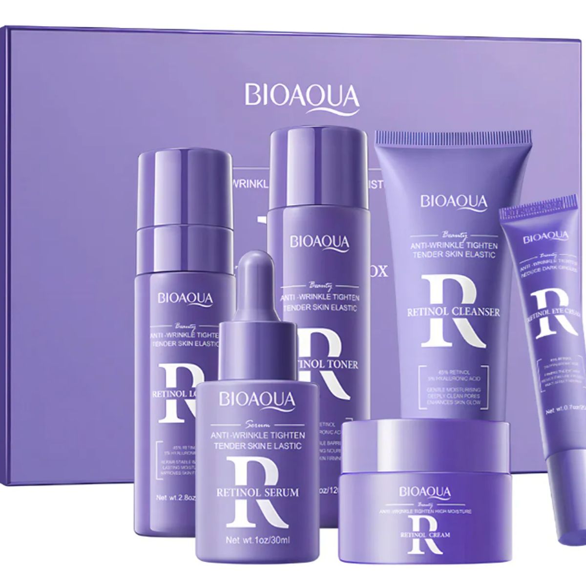 BIOAQUA - Retinol Antienvejecimiento Vitamina A Bioaqua Kit Skincare