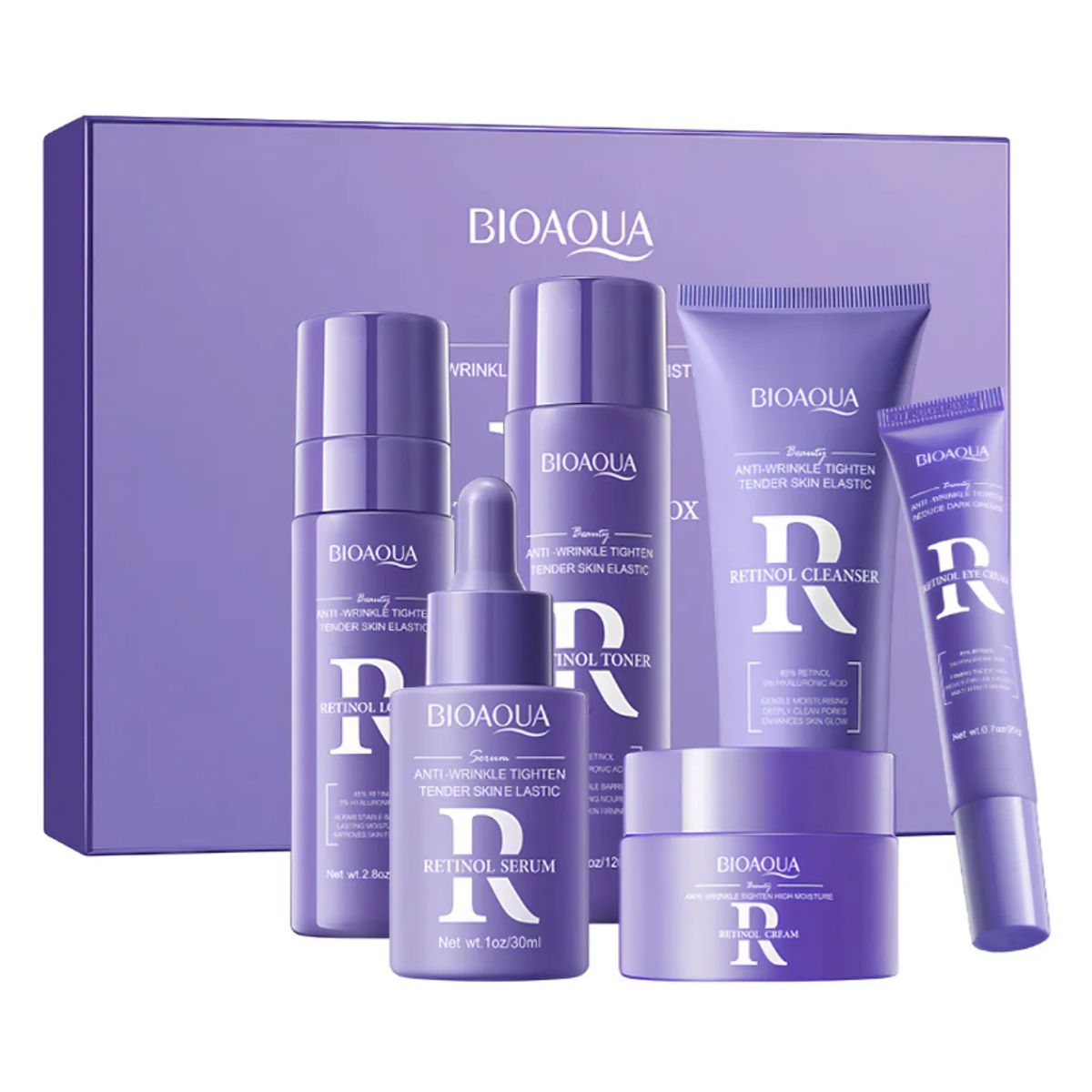 BIOAQUA - Retinol Antienvejecimiento Vitamina A Bioaqua Kit Skincare