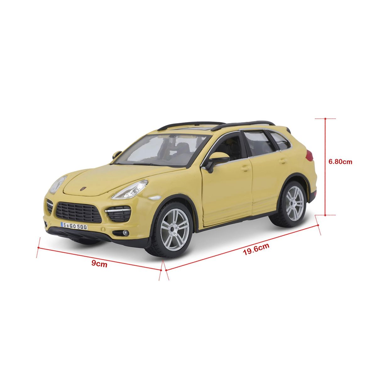BURAGO - Auto de coleccion Porsche Cayenne turbo a escala 124