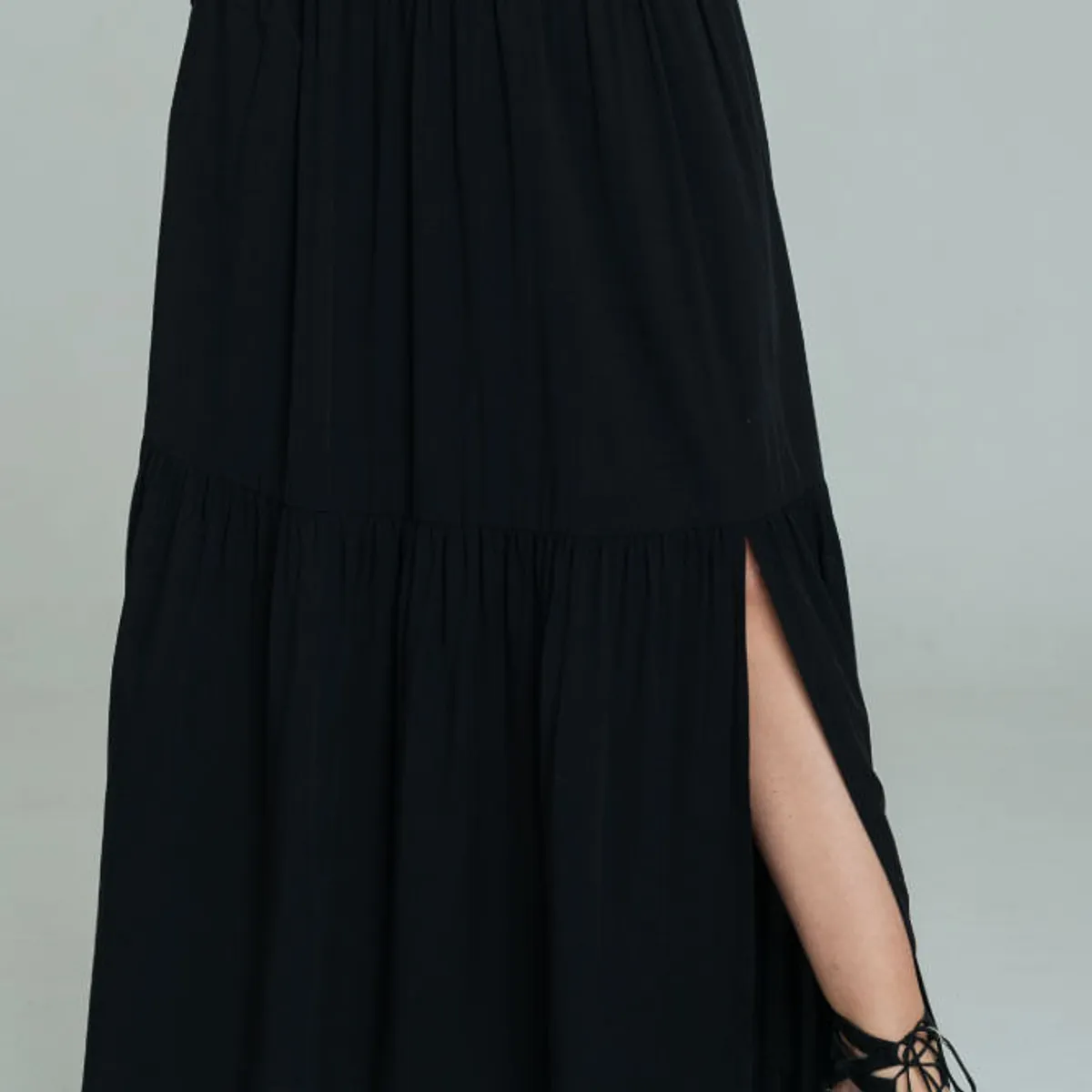 RAGGED - Falda larga anessa Negro Ragged
