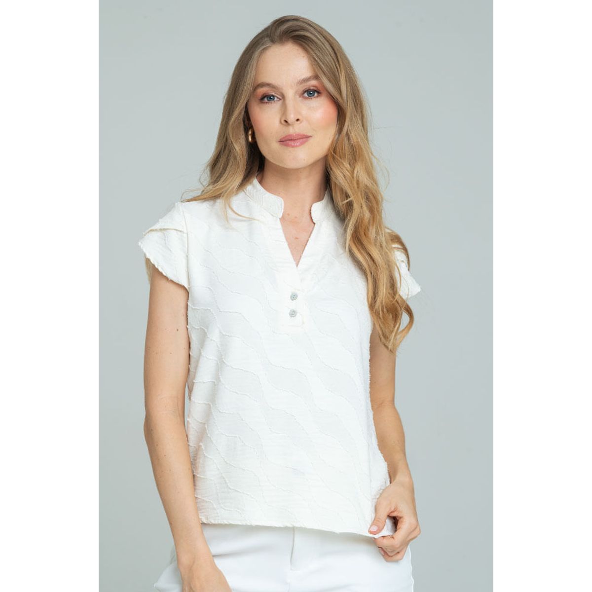 RAGGED - Blusa marsella Marfil Ragged
