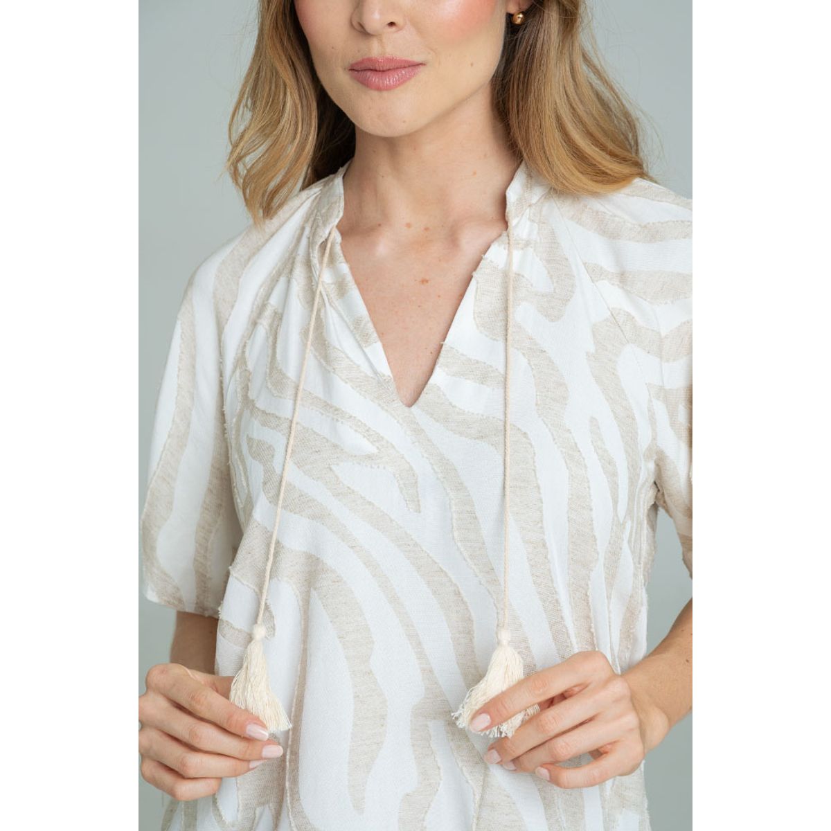 RAGGED - Blusa dallas Marfil Ragged