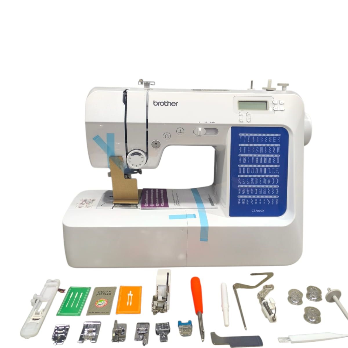 BROTHER - Brother Cs7000x Máquina De Coser Computarizada Blanca