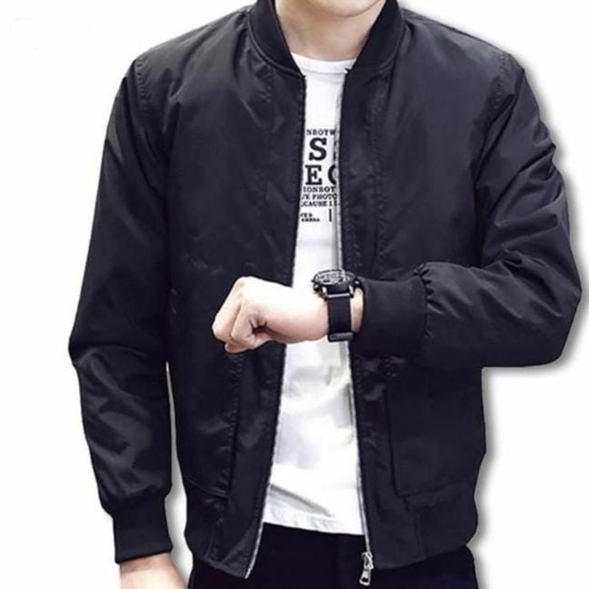 URBAN PLUS - CHAQUETA PARA HOMBRE COLOR NEGRO