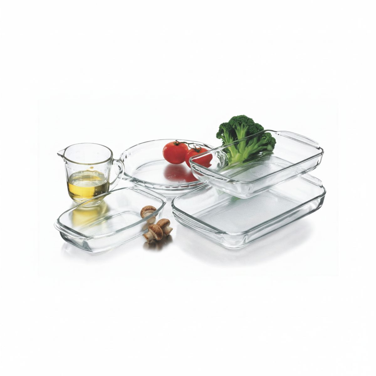 PYR O REY - Set De 5 Refractarias Para Hornear