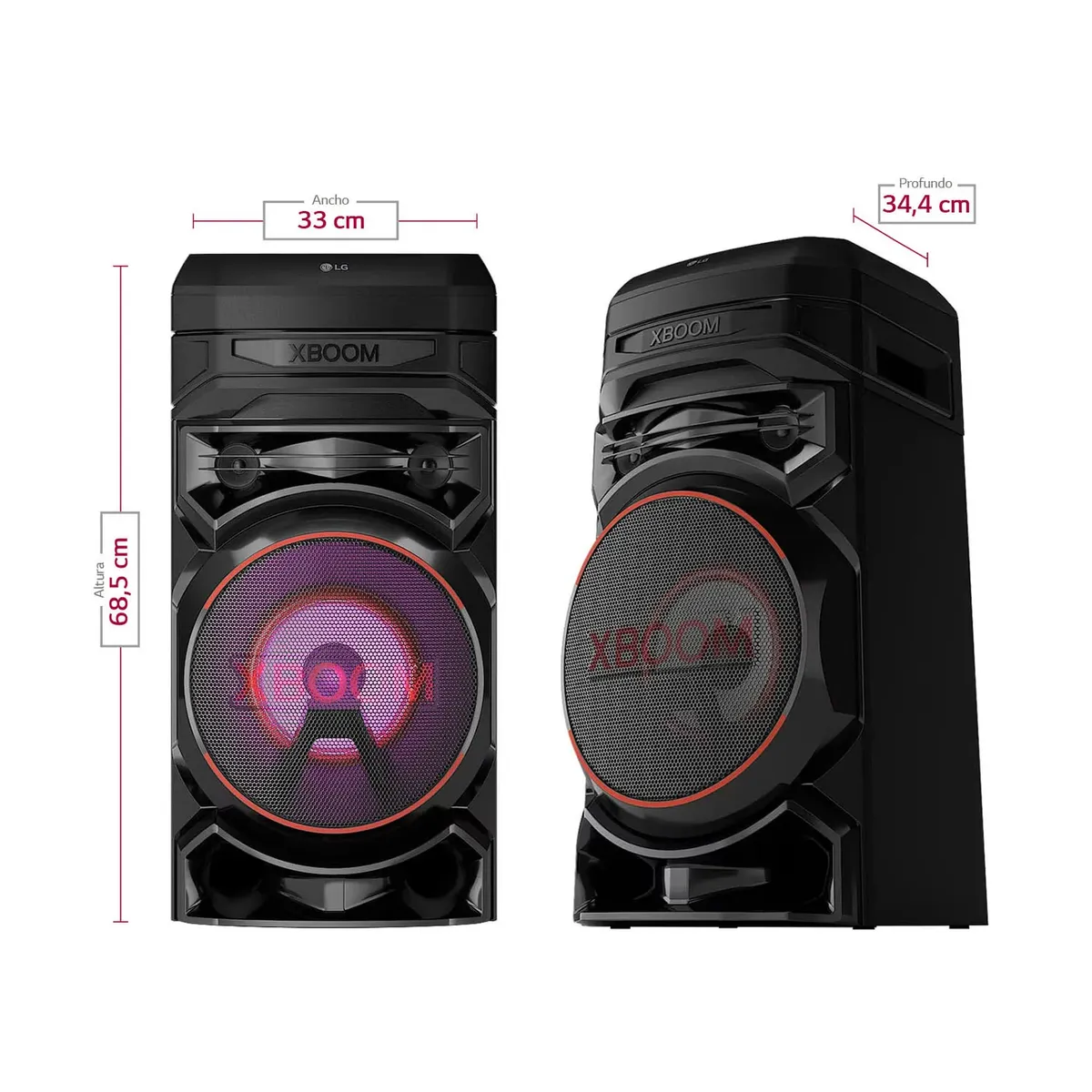 LG - Parlante LG XBOOM RNC5 300W Bluetooth Bass Blast RNC5DCOLLLK