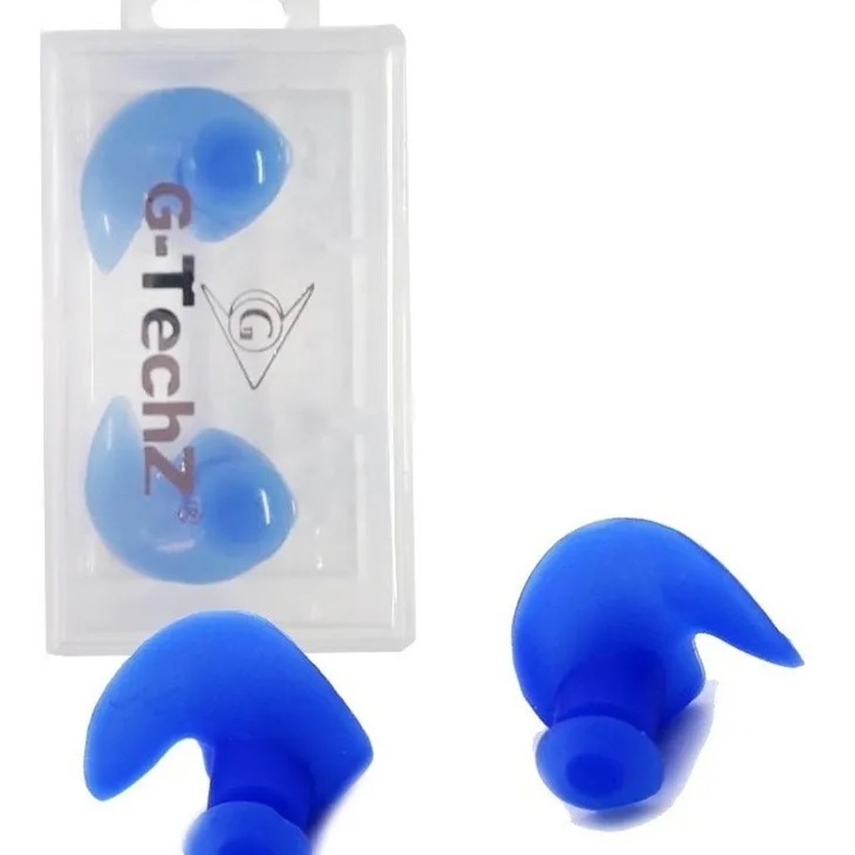 GENERICO - Tapa Oídos En Silicona Para Natación Agua Con Estuche 1 Par