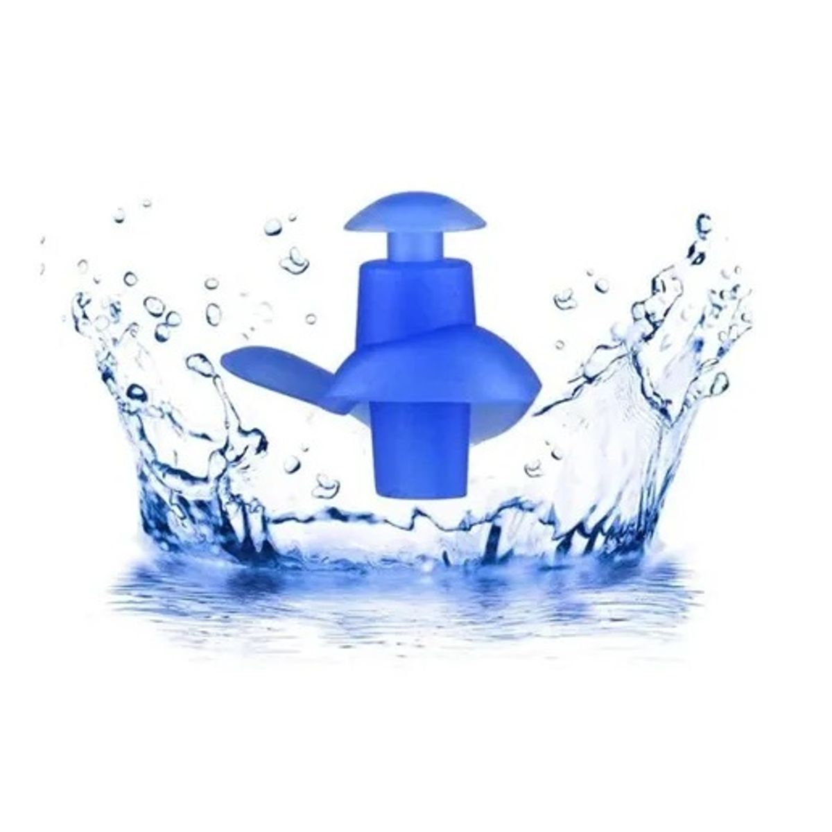 GENERICO - Tapa Oídos En Silicona Para Natación Agua Con Estuche 1 Par
