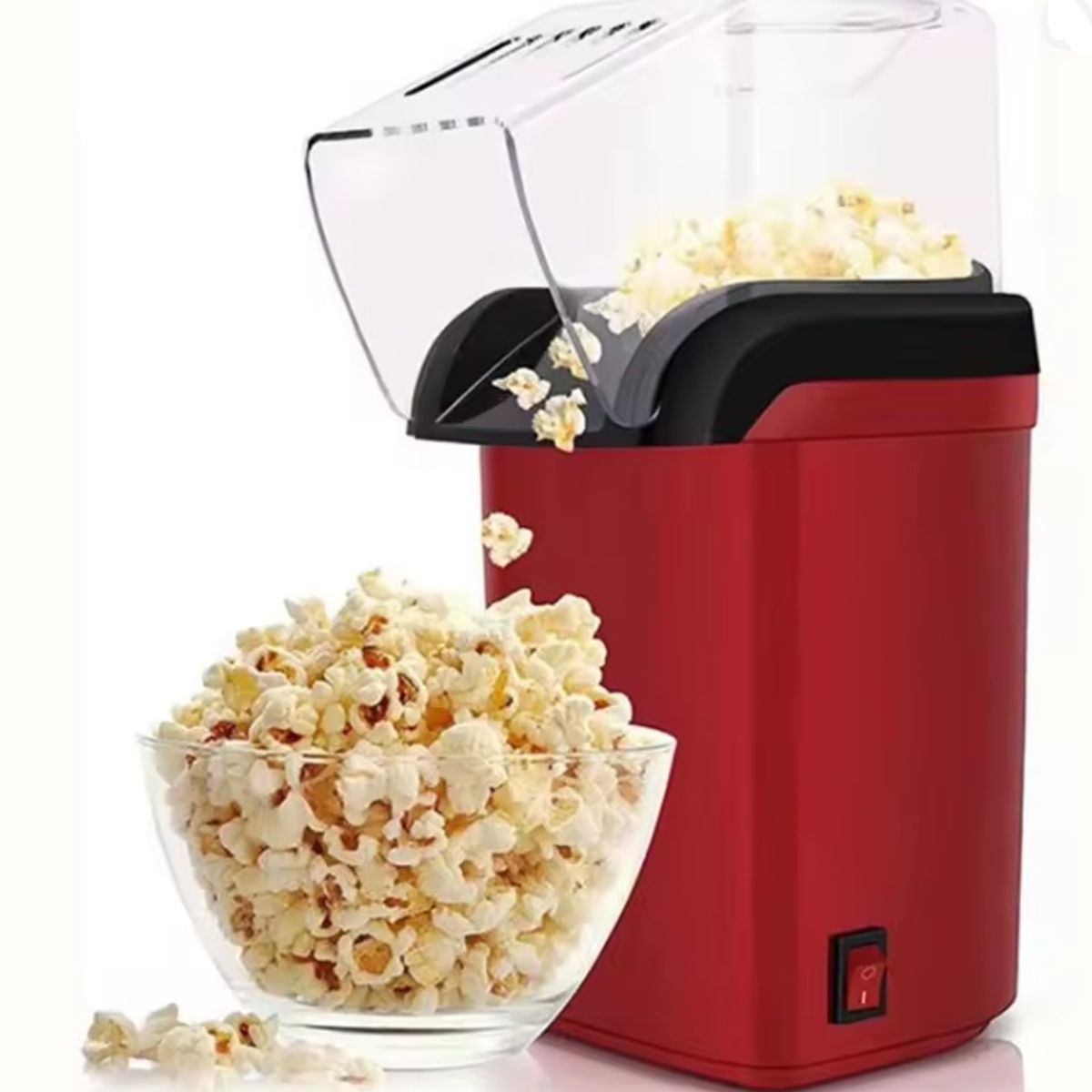 GENERICO - MINI CRISPETERA ELÉCTRICA ROJA  PALOMITAS SALUDABLES EN MINUTOS