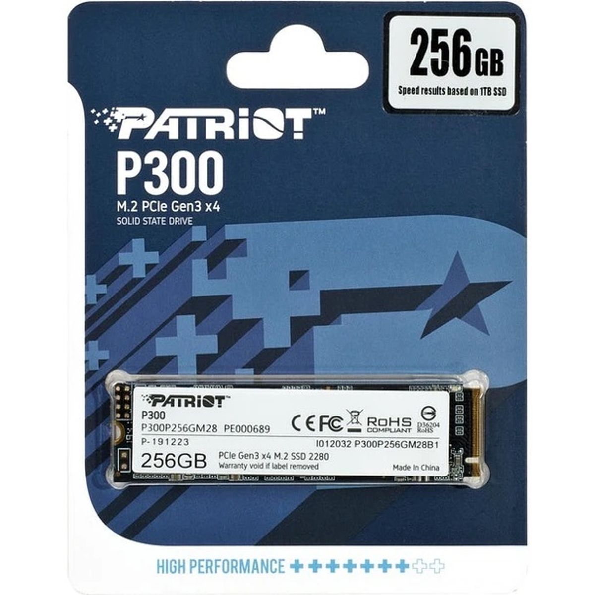 PATRIOT - Disco Solido M2 PCIe Gen3 256Gb Patriot P300