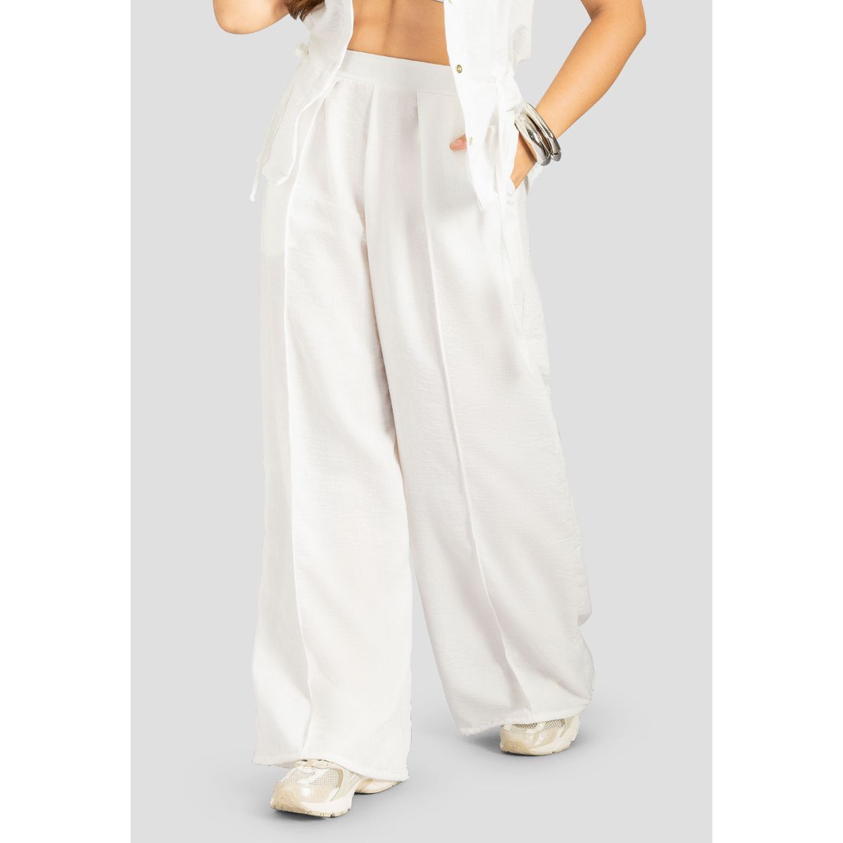 MARKETING PERSONAL - Pantalón Mujer Marfil Mp 113213