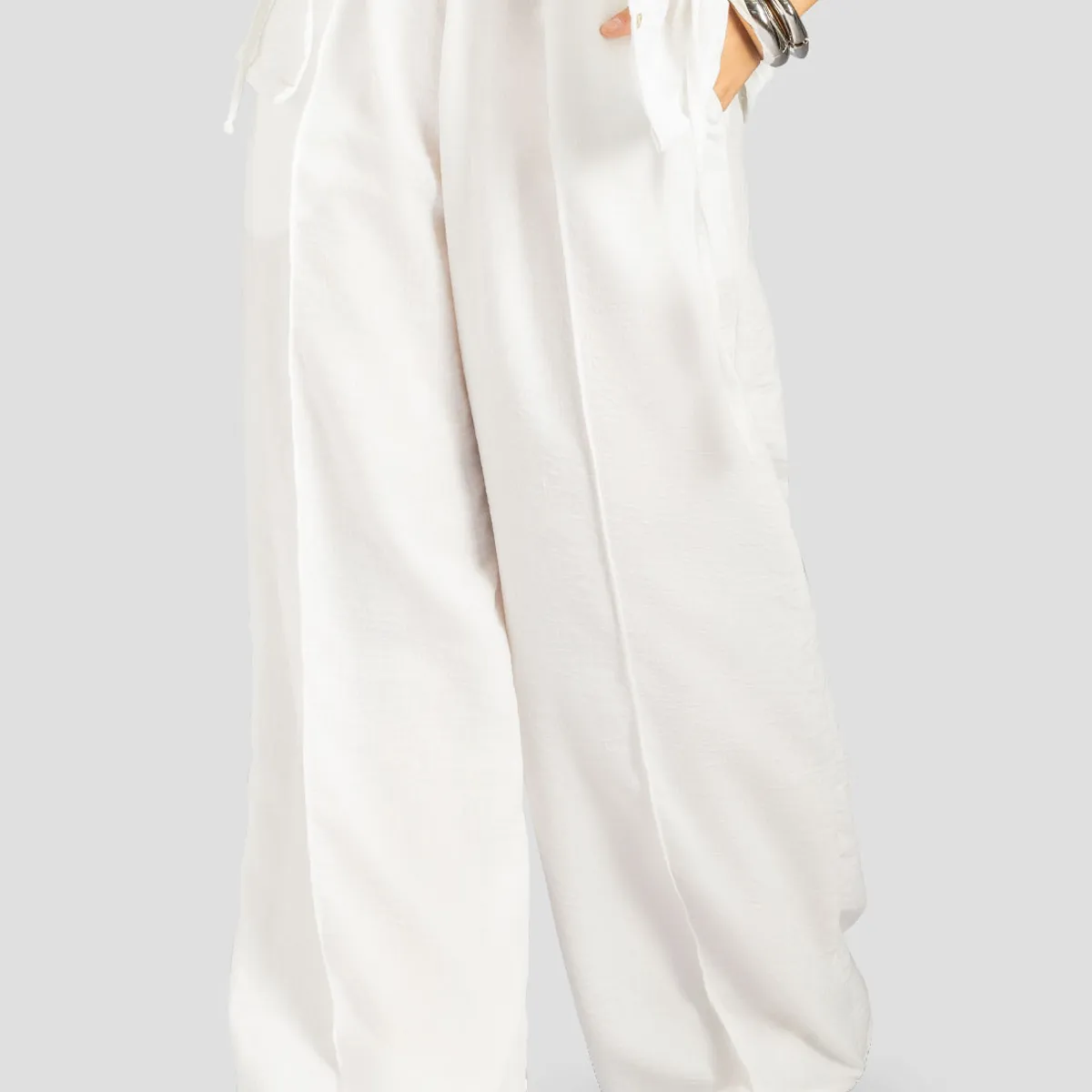 MARKETING PERSONAL - Pantalón Mujer Marfil Mp 113213