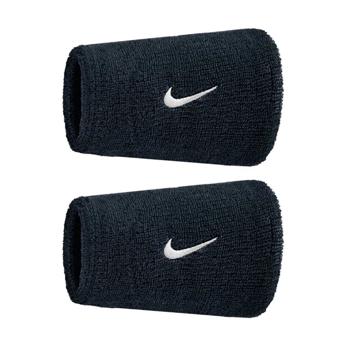 NIKE - Muñequeras Nike Unisex Swoosh Doublewide N1012406010OS Negras