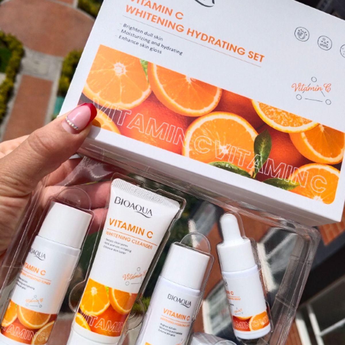 BIOAQUA - Kit Facial Bioaqua Vitamina C Aclarante E Hidratante