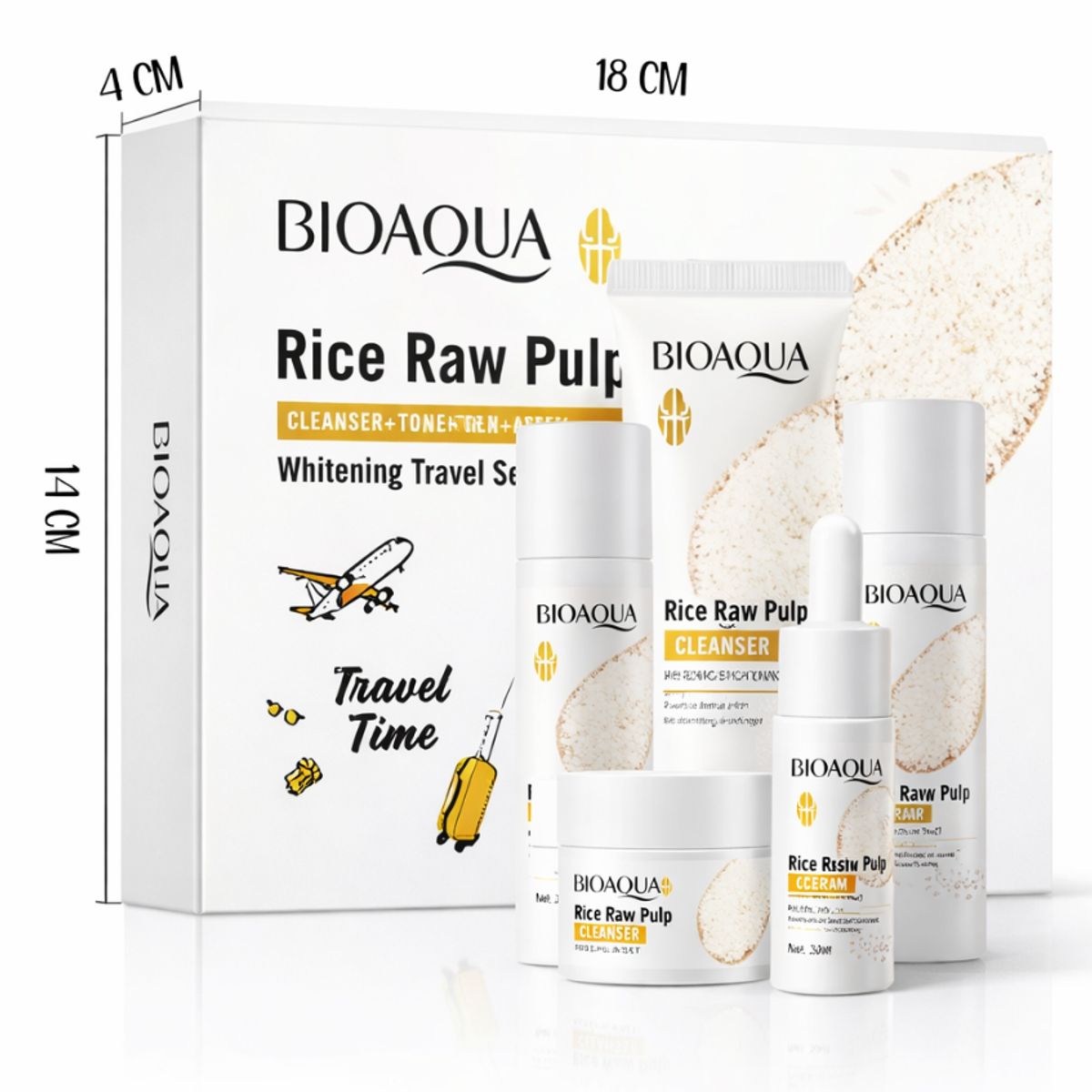 BIOAQUA - Kit Hidratante Facial Bioaqua Rosas 98% Antiedad
