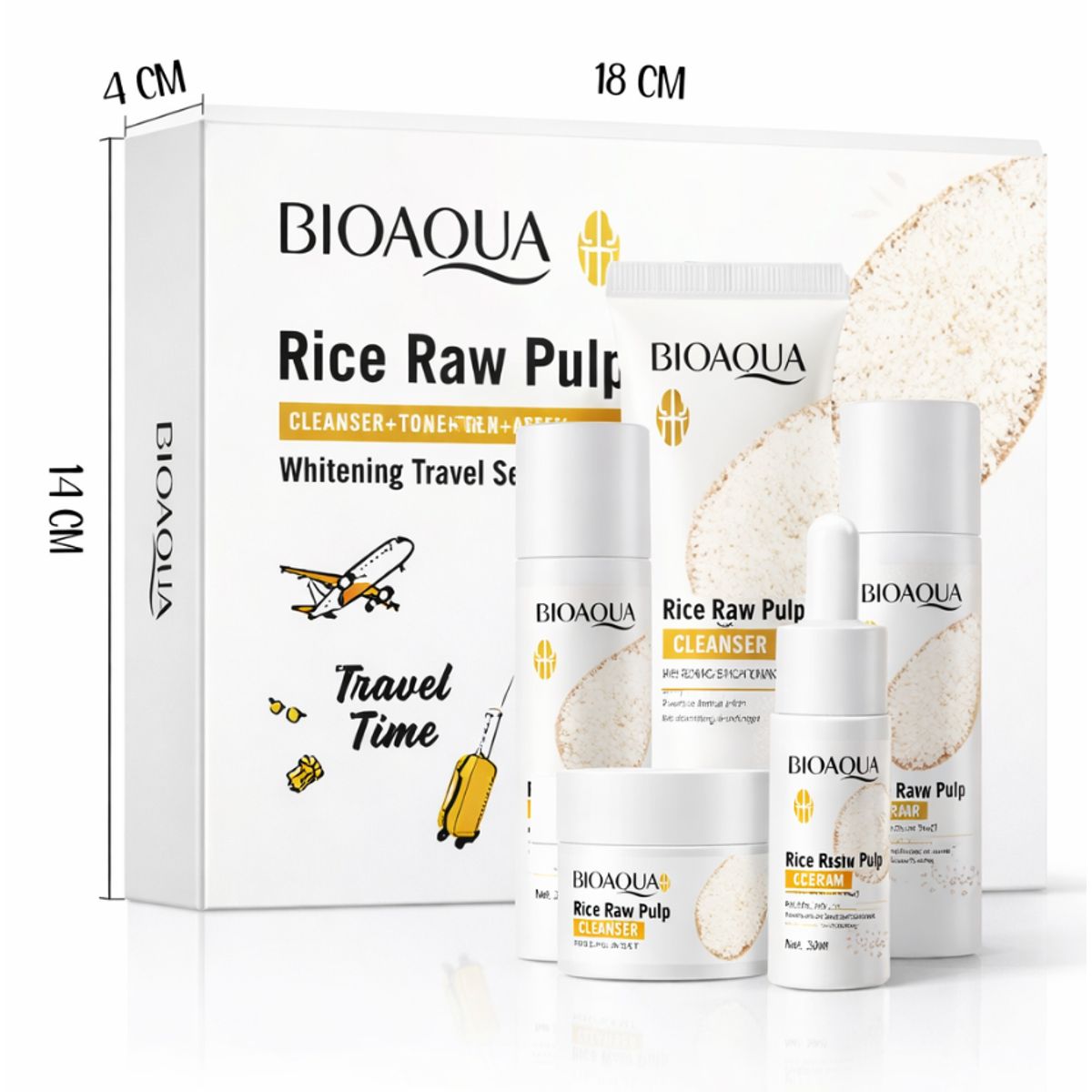BIOAQUA - Kit Hidratante Facial Bioaqua Rosas 98% Antiedad