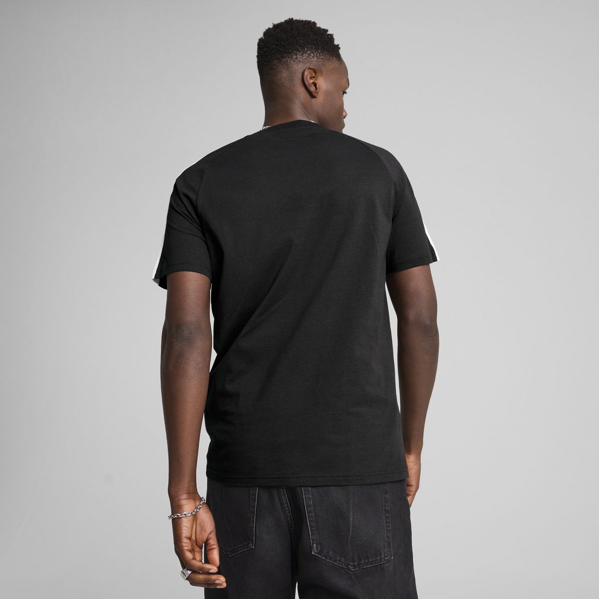 PUMA - Tshirt Puma Original T7 Manga Corta Logo Negro Para Hombre