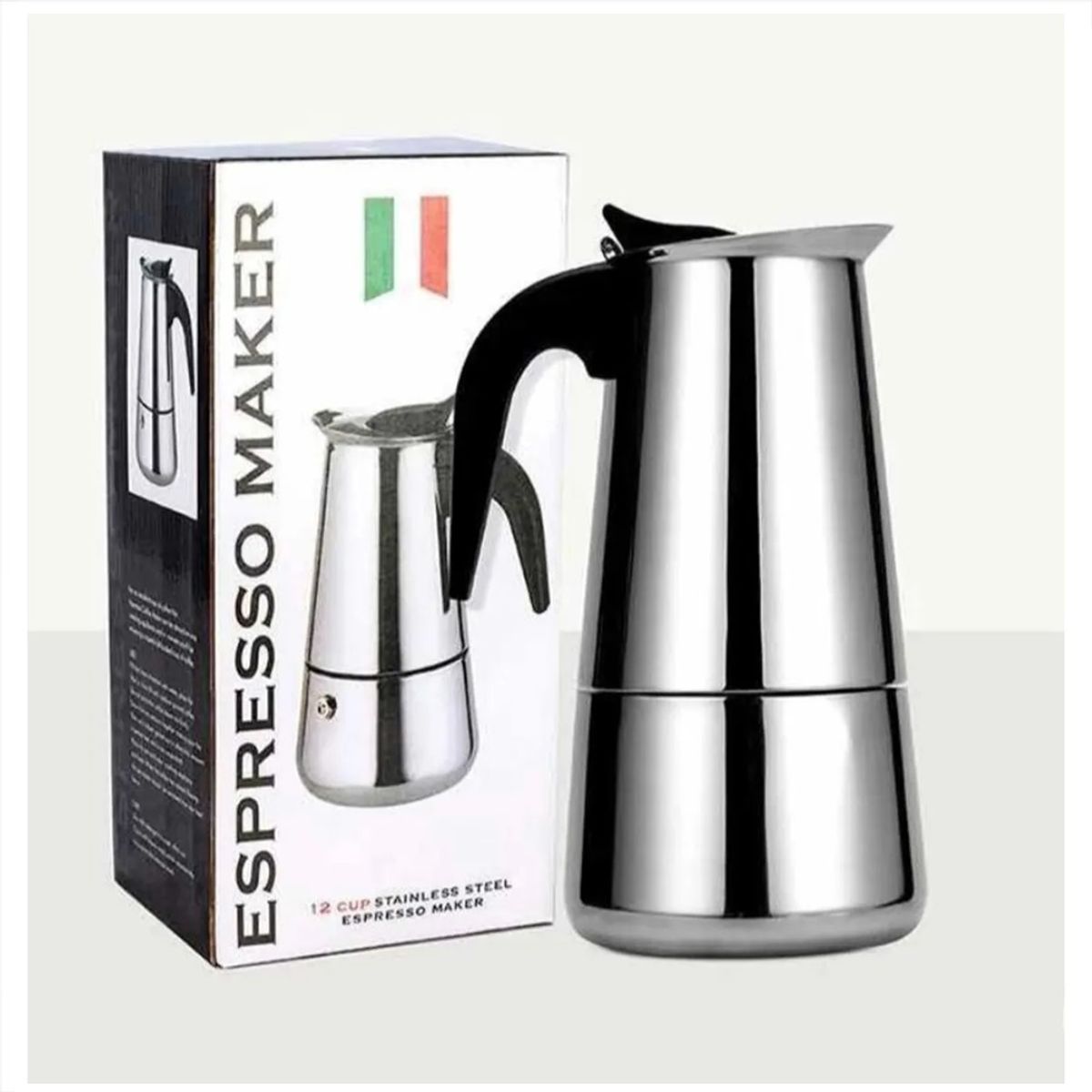 GENERICO - Cafetera Industrial 12 Tazas Portatil Acero Inoxidable Facil Uso Elegante