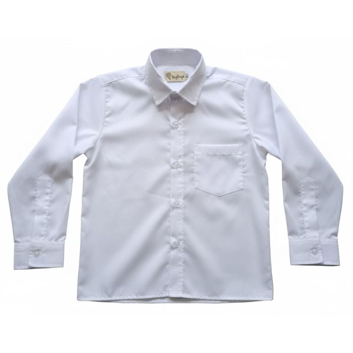 BIGBOYS - Camisa Manga Larga Blanca Colegio Unisex