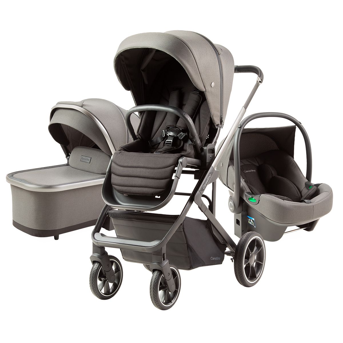 CARESTINO - Coche GALES con Accesorios Grafito