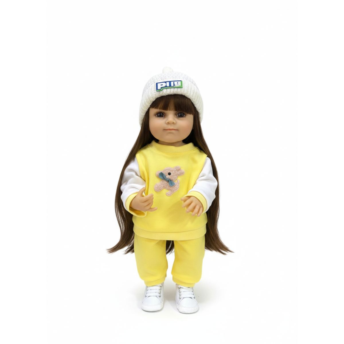 OEM - Muñeca Reborn Silicona 55 cms Interactiva Responde Preguntas Coleccionable