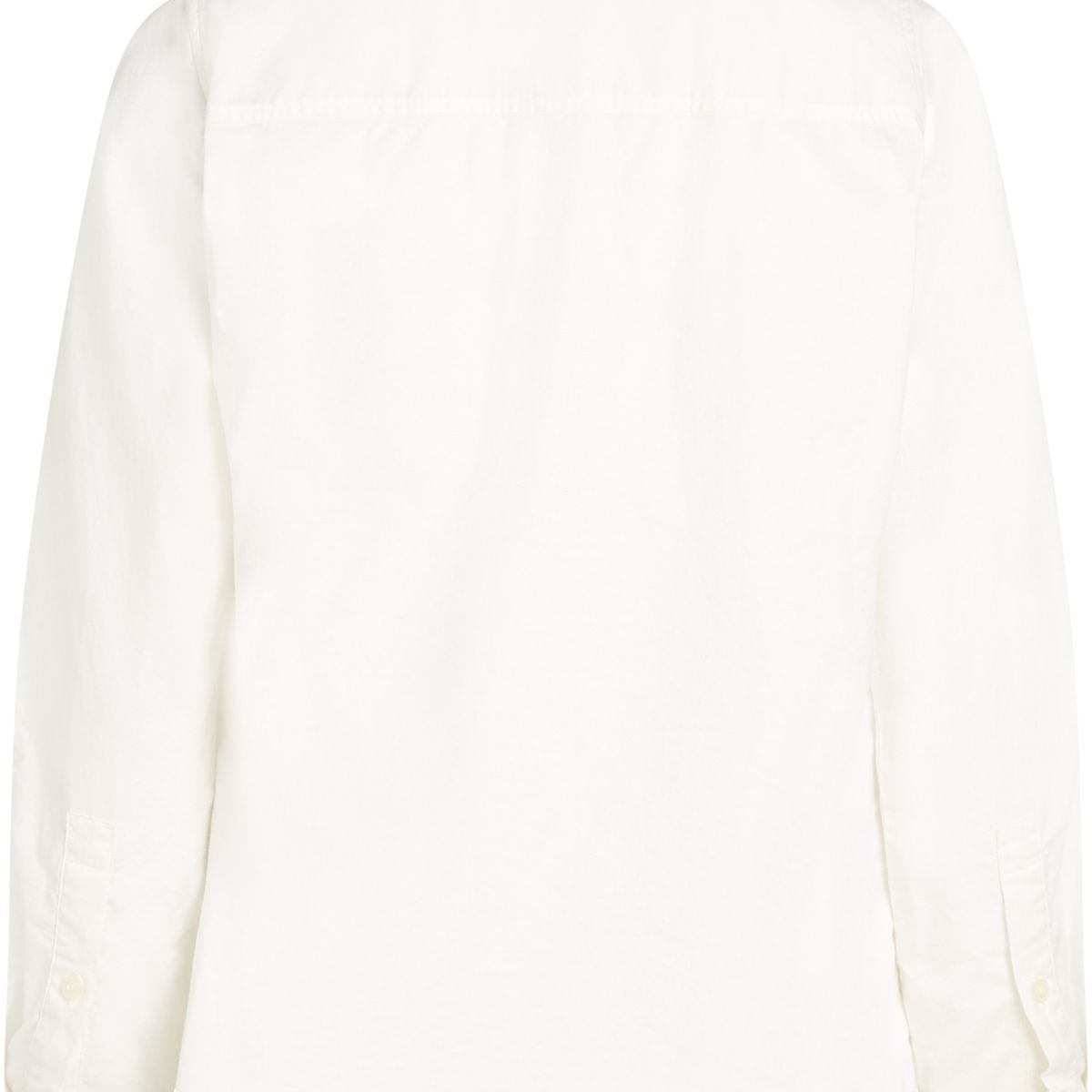 TOMMY HILFIGER - Camisa blanca oxford manga larga con logo Tommy Hilfiger