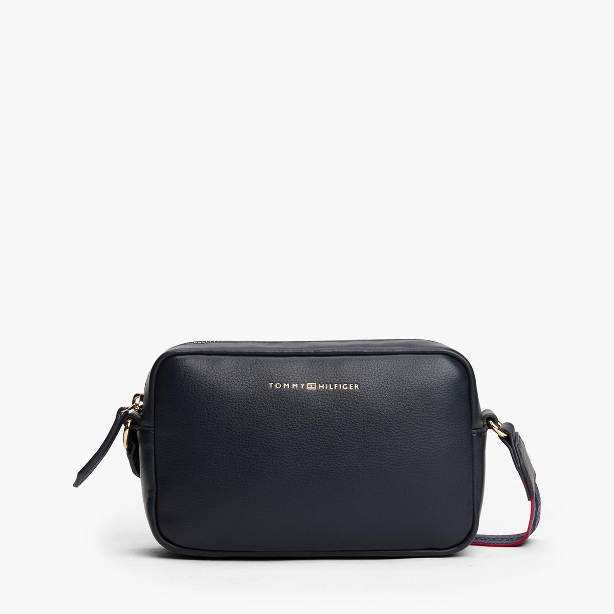 TOMMY HILFIGER - Bolso azul con correa cruzada tejida Tommy Hilfiger