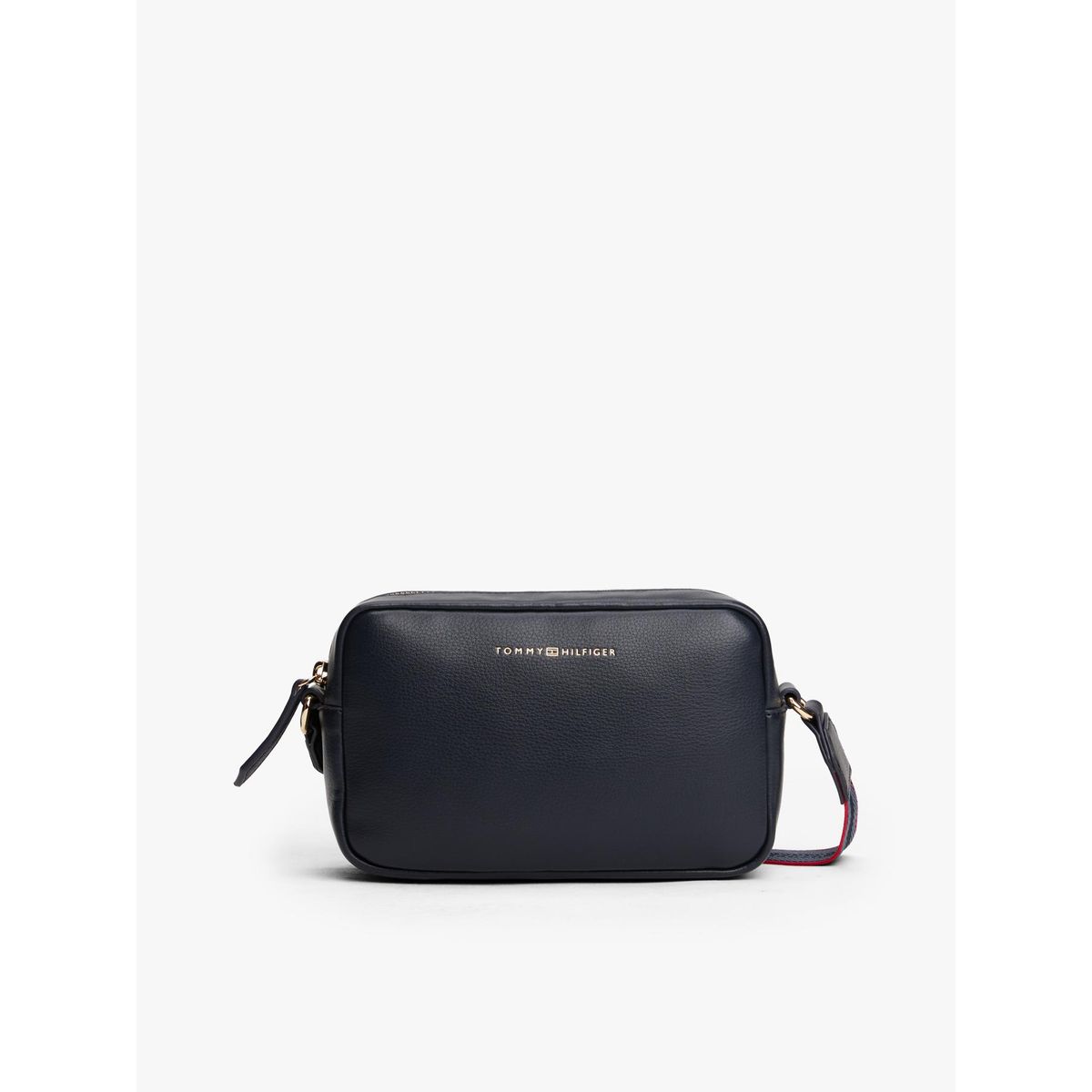 TOMMY HILFIGER - Bolso azul con correa cruzada tejida Tommy Hilfiger