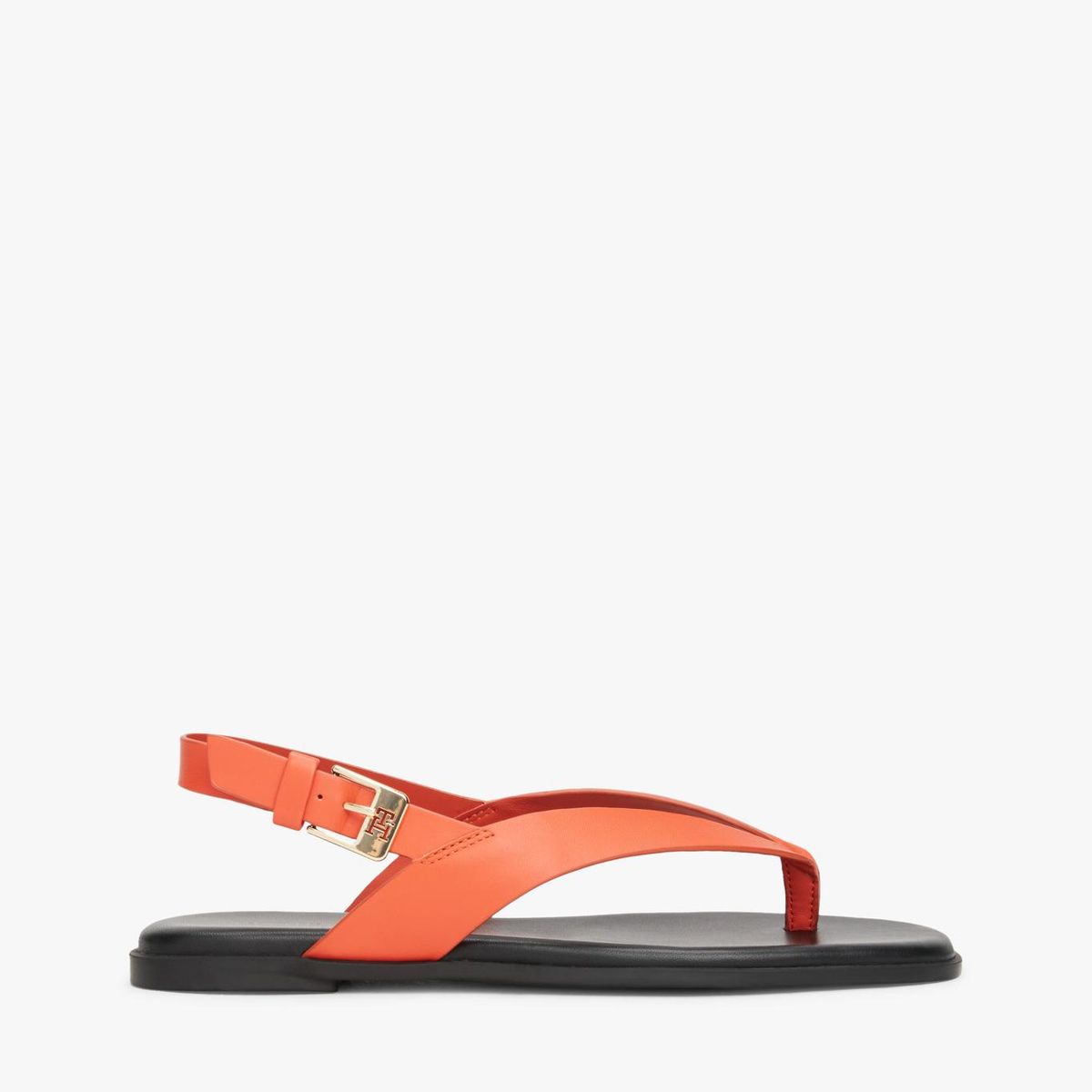 TOMMY HILFIGER - Sandalias naranja color block de punta cuadrada Tommy Hilfiger