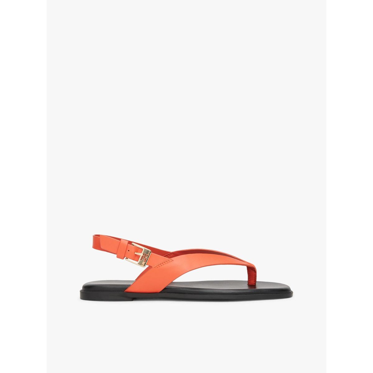 TOMMY HILFIGER - Sandalias naranja color block de punta cuadrada Tommy Hilfiger