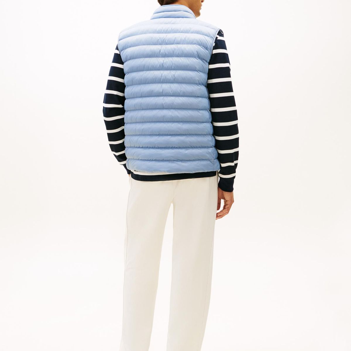 TOMMY HILFIGER - Chaleco azul plegable en tejido que repele el agua Tommy Hilfiger