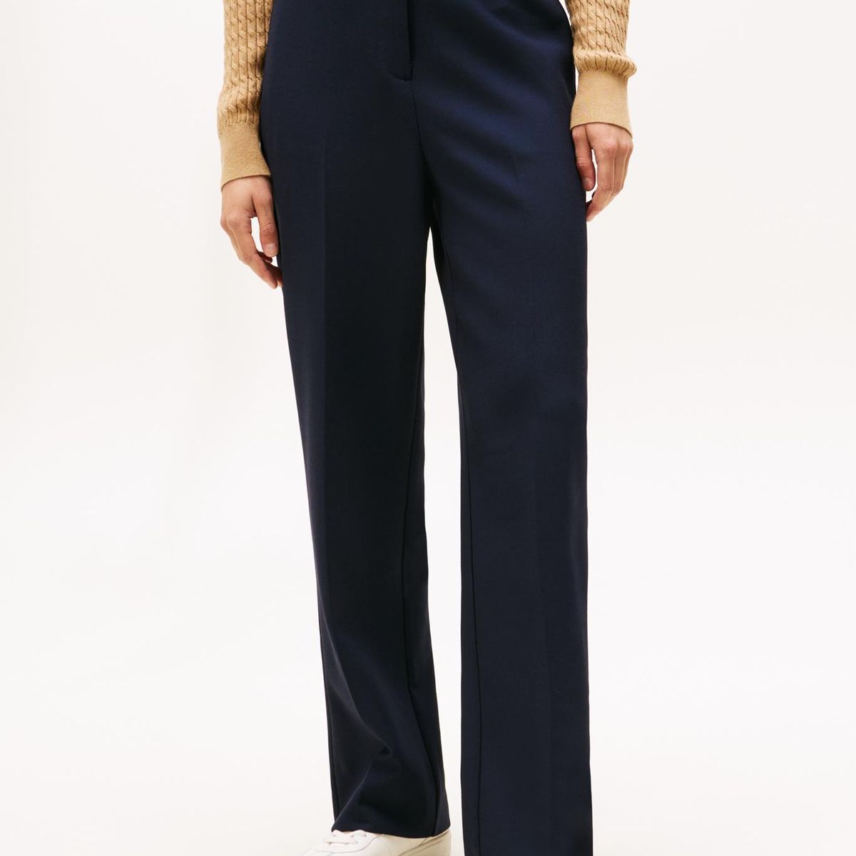 TOMMY HILFIGER - Pantalón azul de pierna recta con corte amplio Tommy Hilfiger