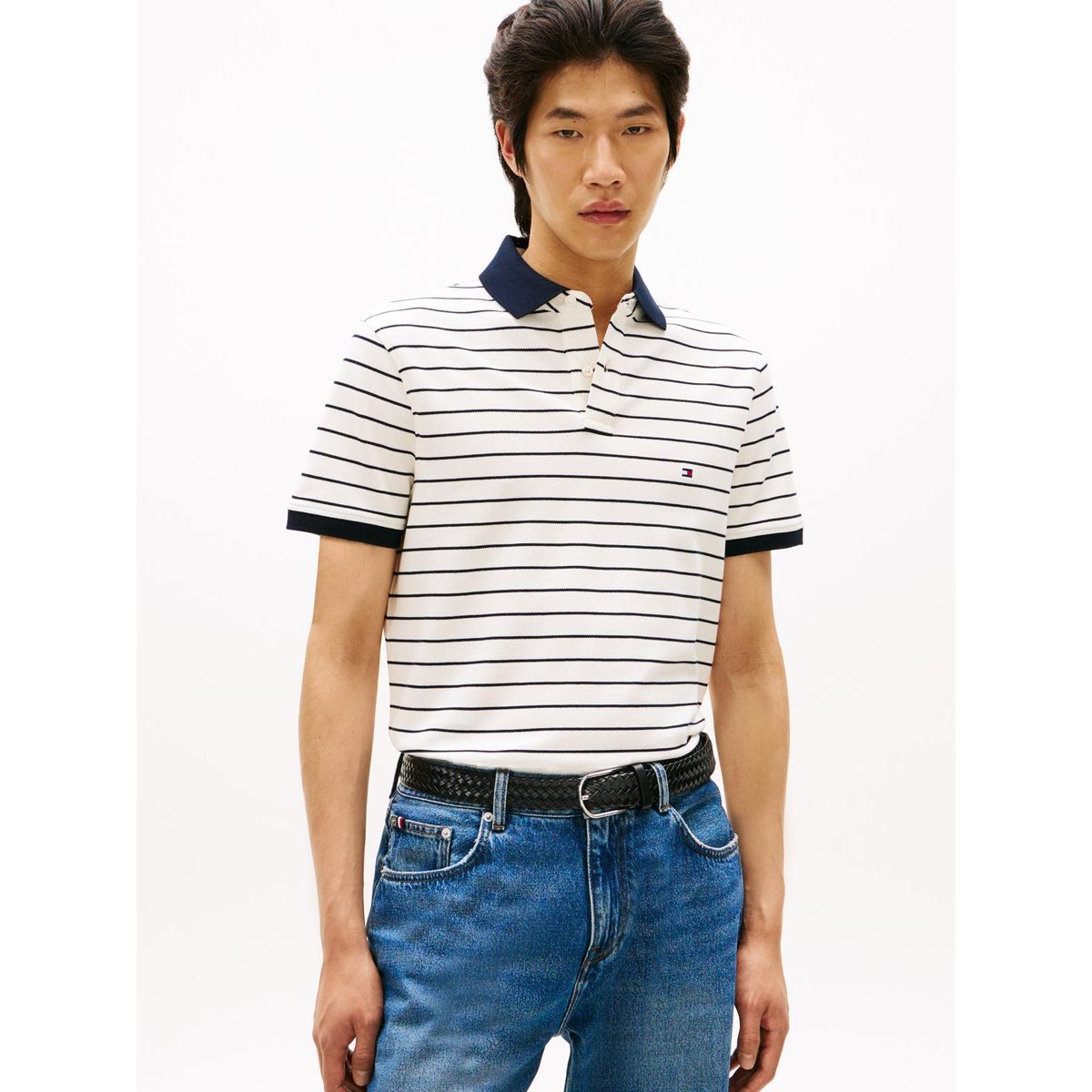 TOMMY HILFIGER - Polo blanco 1985 de corte regular Tommy Hilfiger