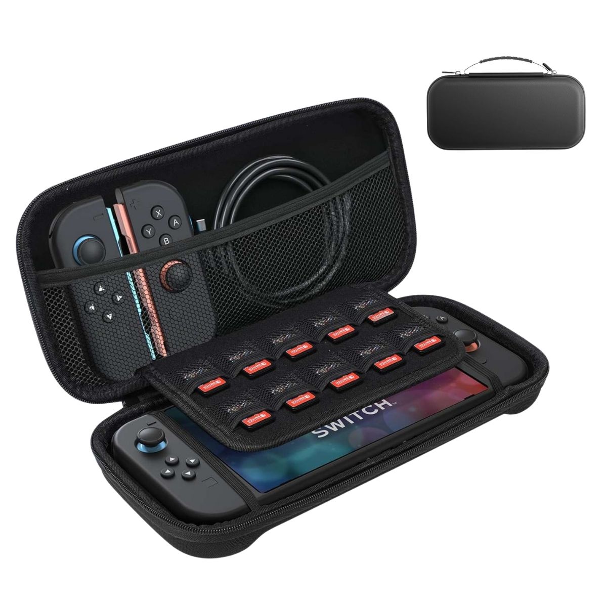GENERICO - Protector para Nintendo Switch 2 Estuche Rigido Con Ranuras de Juegos