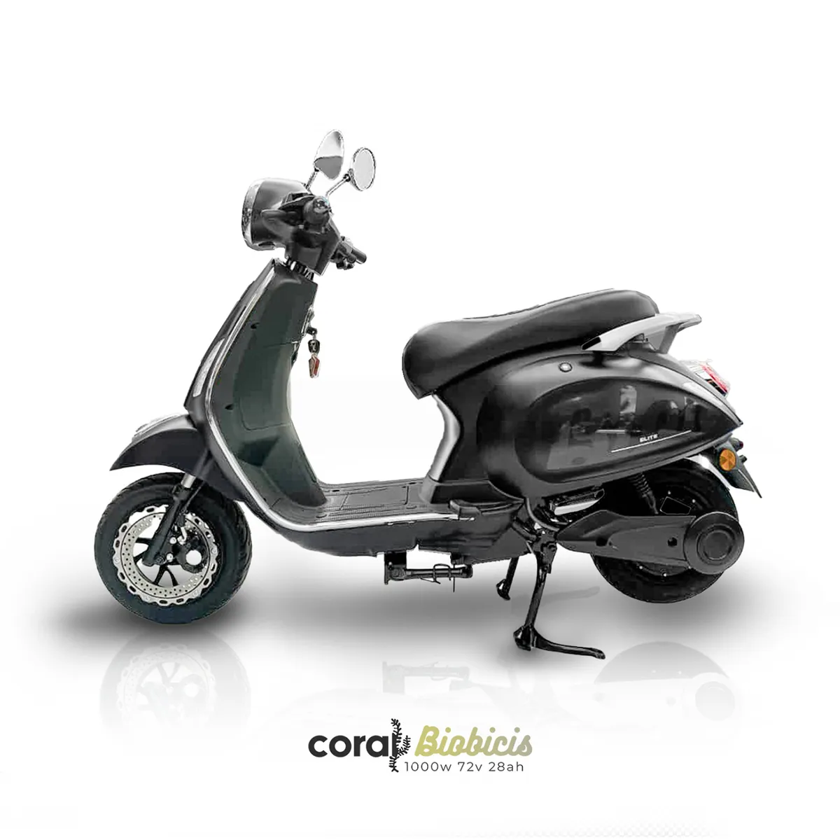 BIOBICI - Moto Eléctrica CORAL Biobicis 2026 Color NEGRO 1000W