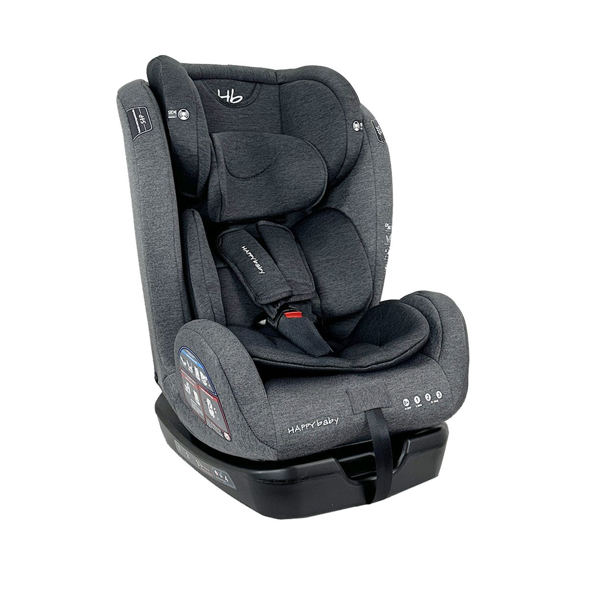 Happy Baby - Silla para carro bebe Happy Baby Italia Gris