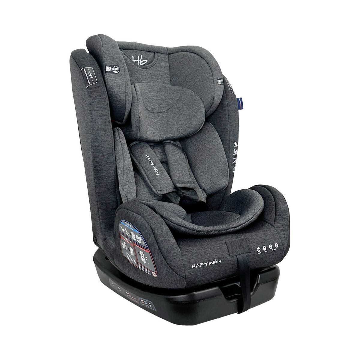 HAPPY BABY - Silla para carro bebe Happy Baby Italia Negro